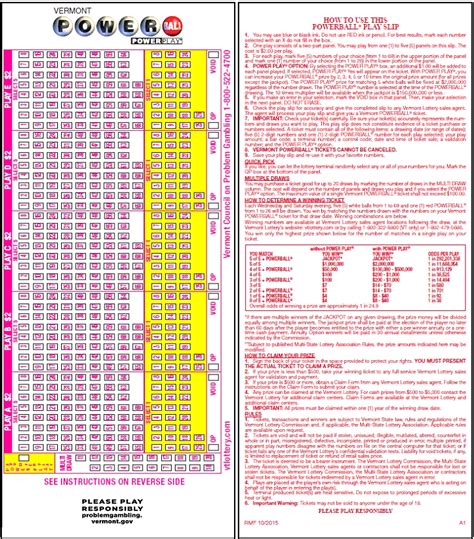 Powerball Results and Winning Numbers — Vermont Lottery (VT).
